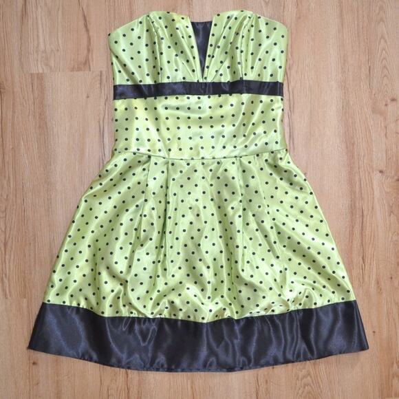 Vintage Jessica McClintock Gunne Sax 50s Polka Dot Dress - Picture 1 of 5
